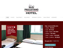 Tablet Screenshot of hotelpaulistano.com.br